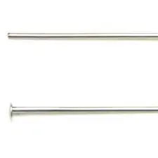 1.5-Inch Rhodium-Plated Head Pins (21 Gauge, 0.028 Inch, Lead-Free & Nickel-Free) 1