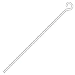 1-Inch Lead-Free Nickel-Free Eye Pins (24 Gauge, 0.020 Inch) 1