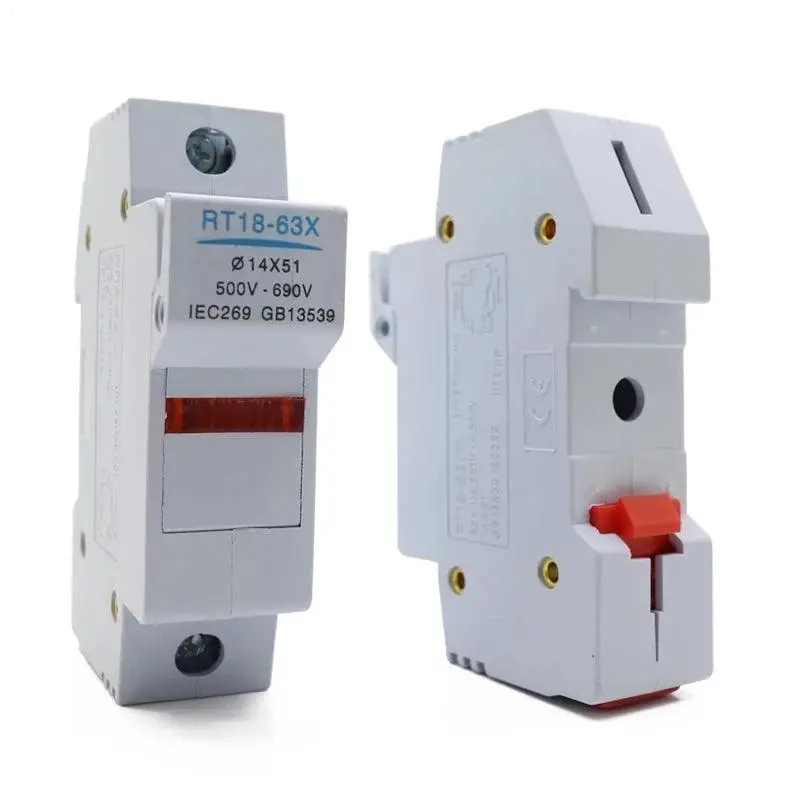 10-Pack 500V Dc Pv Fuses (14×51Mm) With Led Indicator Fuse Holders For Solar System Protection 1