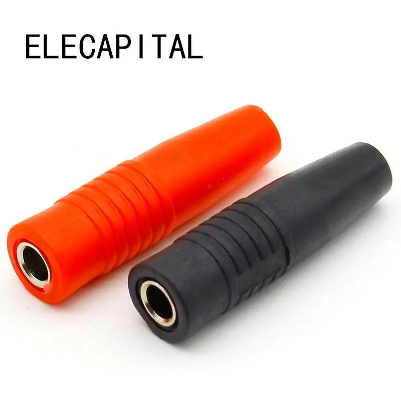 10-Pack Brass 4Mm Female Banana Jacks – Solder-Type Insulated Connectors 1