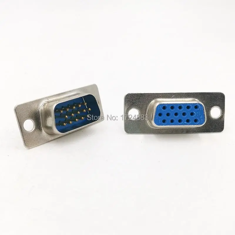 10-Pack Db15 Vga Core Connectors – 2-Row & 3-Row Pin/Hole D-Sub Plugs For Video & Control Interfaces 1