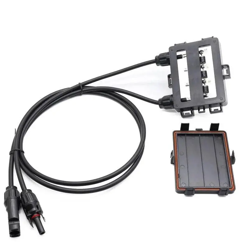 10-Pack Ip65 Waterproof 4-Way Solar Combiner Box – Pre-Wired With 4.0Mm² Cable & Diodes (Xh0196) 1