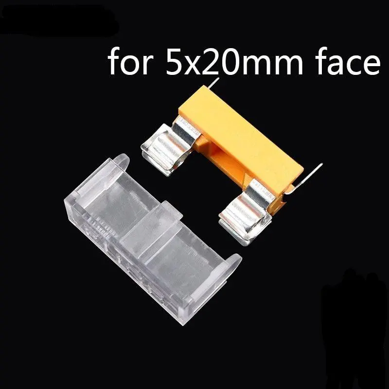 10-Pack Panel-Mount Pcb Fuse Holders – Enclosed 5×20Mm Glass Tube Socket With Cover For Auto/Motorcycle Use 1