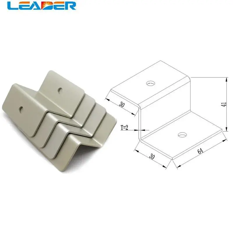 10-Set Aluminum Z-Mount Solar Brackets – Corrosion-Resistant Roof Mounting System For Caravans 1