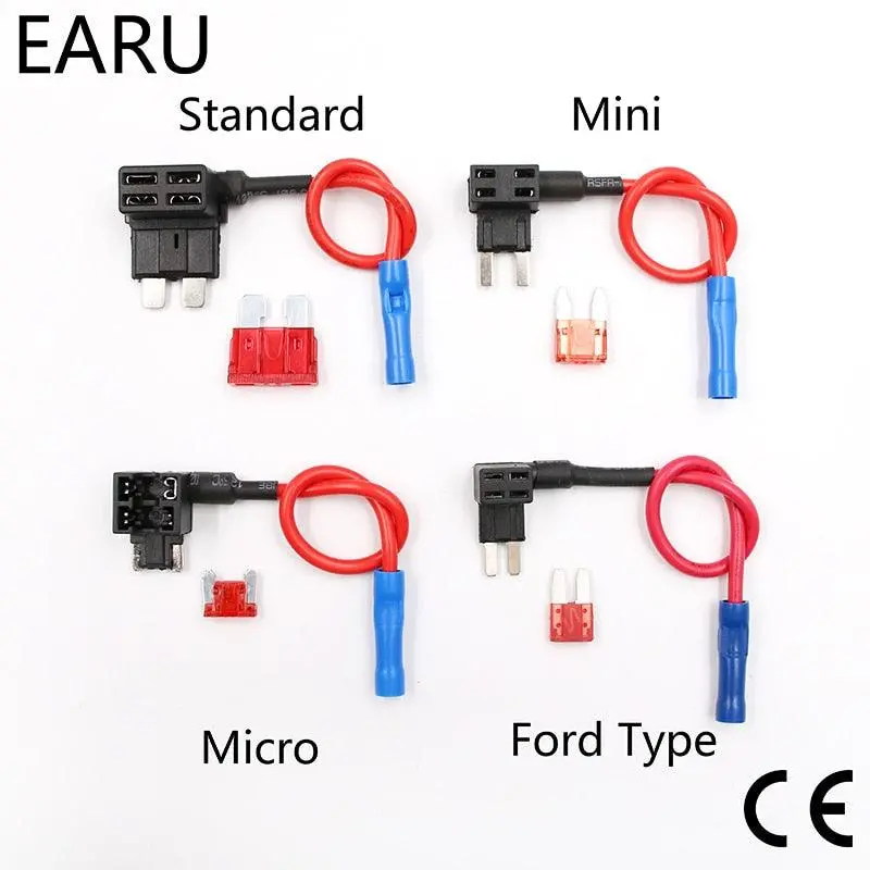 12V Add-A-Circuit Fuse Tap Adapter – Micro Mini Blade Fuse Holder For Ford/Atm/Apm Automotive Applications (10A Included) 1