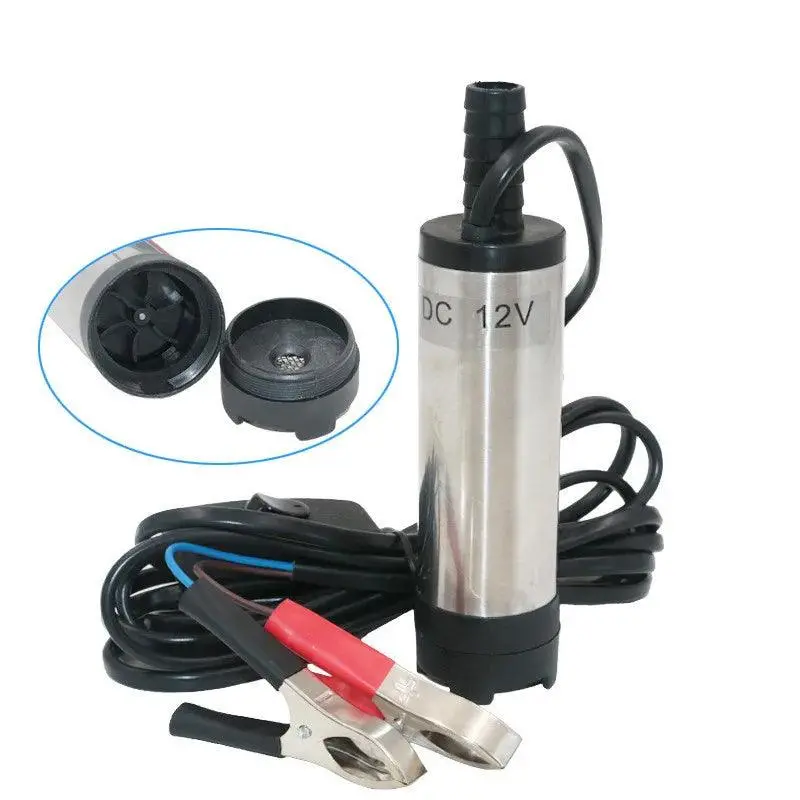 12V Dc Portable Micro Submersible Pump – Self-Priming Oil/Diesel Pump With 18Mm Tube Diameter 1
