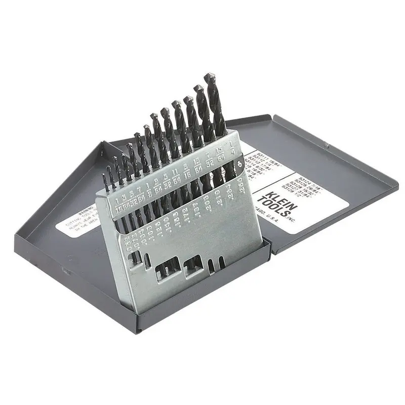 13-Piece Standard-Point Drill Bit Set — High-Speed Steel, Compact Carry Case 1