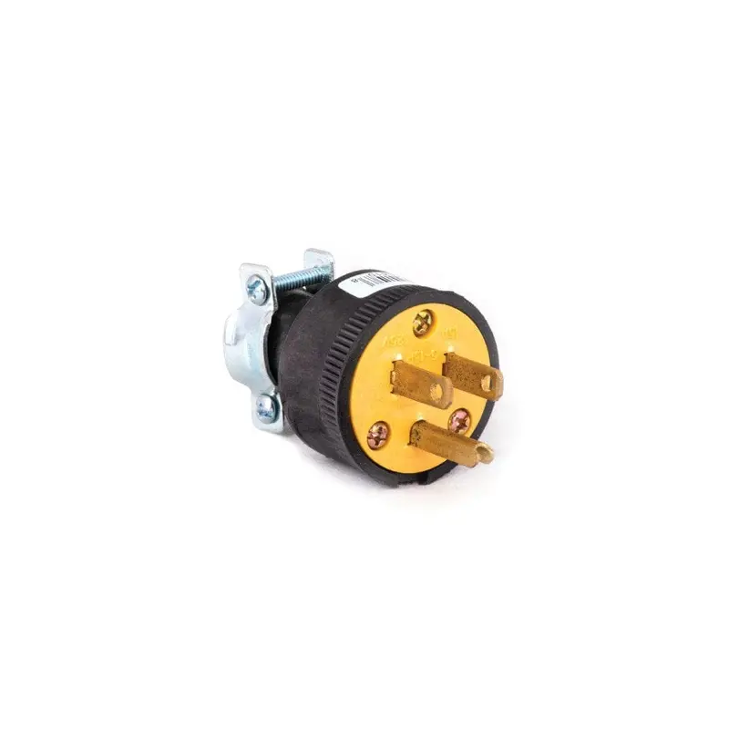 15-Amp, 125-Volt 3-Pin Plug – Yellow Interior & Black Exterior (Model 1709) 1