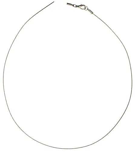 18-Inch Stainless Steel Beading Wire With Lobster Clasp And Open End — 0.7Mm Gauge 1