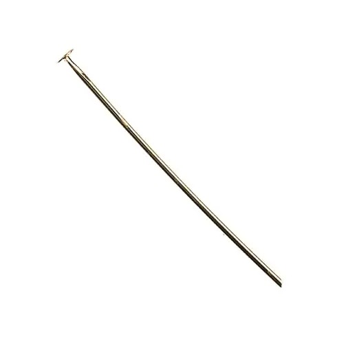 18K Gold-Plated Head Pins – 30Mm Length, 0.7Mm Diameter (21 Gauge), 58-Unit Bundle 1