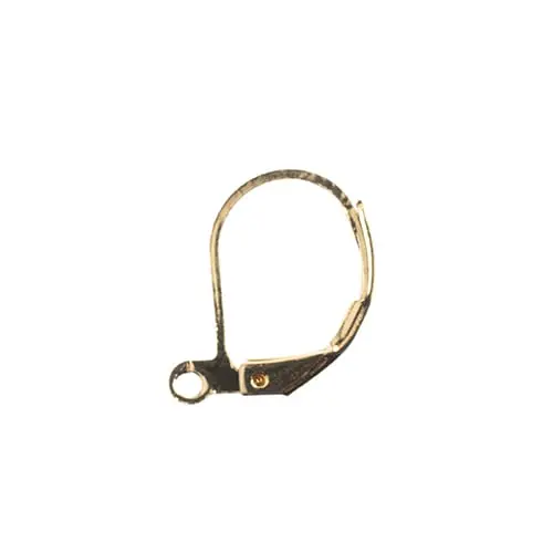18K Gold-Plated Lever Back Earring Findings (16Mm, 12 Pcs) 1