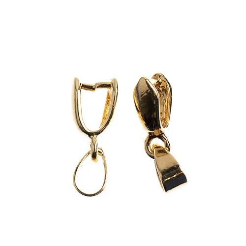 18K Gold-Plated Pin Bail Findings (6X16Mm, 5 Pcs) 1