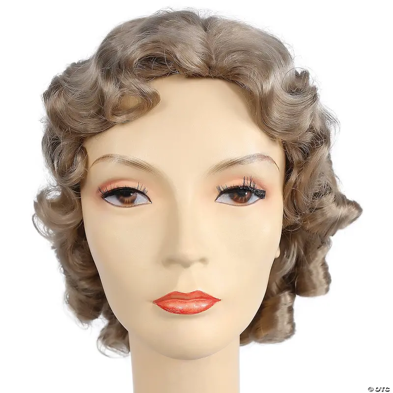1930S Hollywood Fingerwave Fluff Wig 1