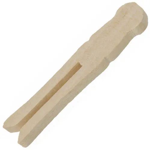 2.5-Inch Wooden Clothespin Flat Style 1