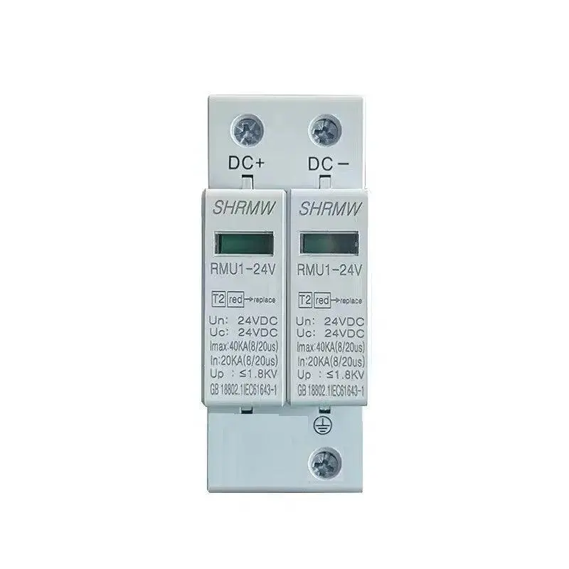 2-Pole Dc Surge Protector For Solar Pv Systems – 1000V, 20Ka–40Ka Lightning Protection 1