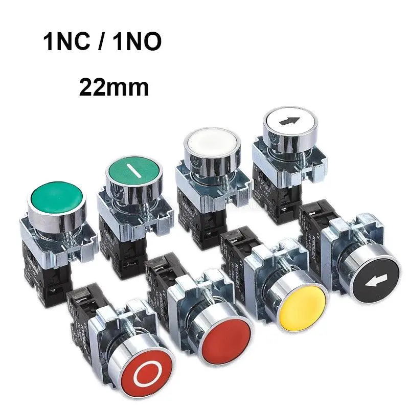 22Mm Xb2 Series Power Control Switch – Self-Resetting Start/Stop Button With Symbol Marking (1No/1Nc, Yj139-Xb2-11Bn) 1
