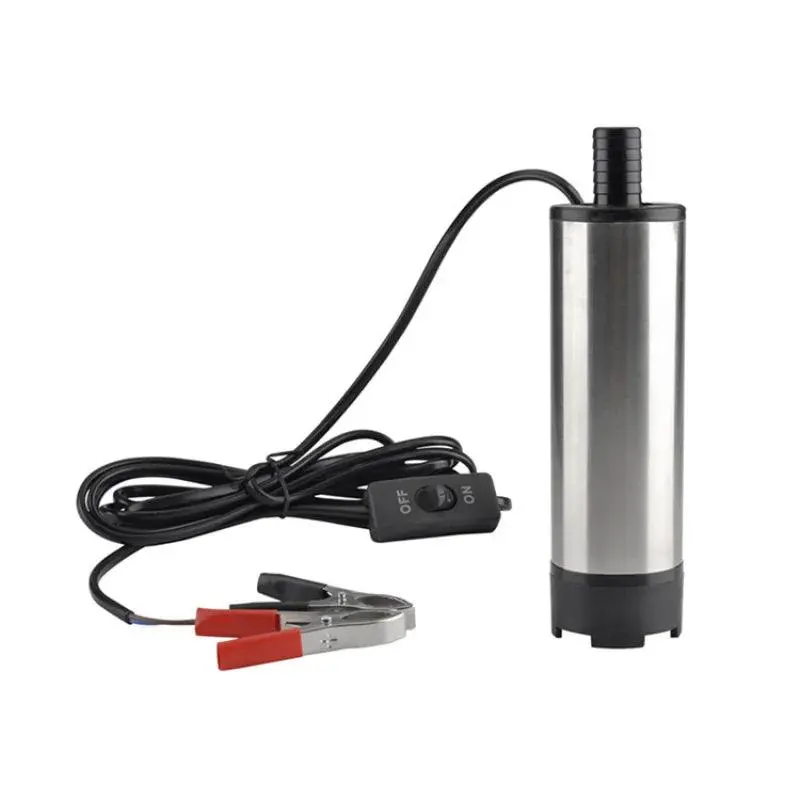 24V Dc Portable Micro Pump – 38Mm-Diameter Submersible Oil/Diesel Pump With 16Mm Tubing 1