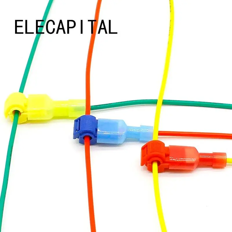 30-Piece Quick-Splice Wire Connector Kit: 15 Sets Of Crimp-On Scotch Lock Terminals For 22–10 Awg Cables (0.5–6 Mm²) – Ideal For Automotive Audio & Electrical Repairs 1