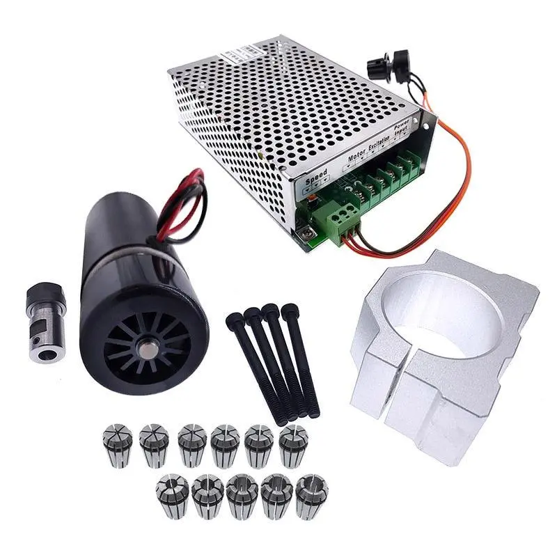 300W 48V Dc Spindle Motor With 0–60V Adjustable Speed Control For Engraving Applications 1
