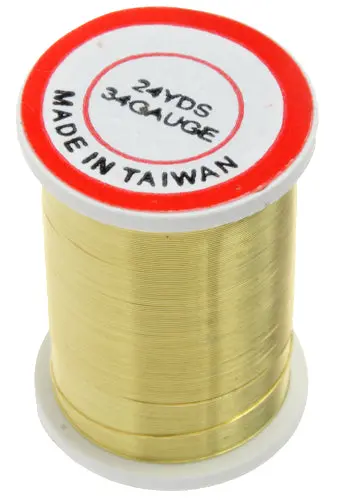 34-Gauge Gold-Plated Beading Wire – 24-Yard Spool (12 Per Box) 1