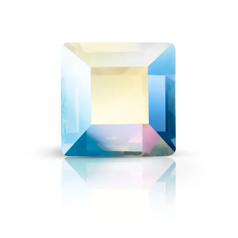4Mm Foiled Czech Crystal Flatback Square – Preciosa 438-23-210 3