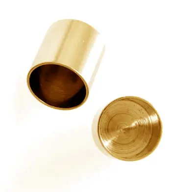 4Mm Gold-Finish Necklace Caps With Loop – Lead- And Nickel-Free 1