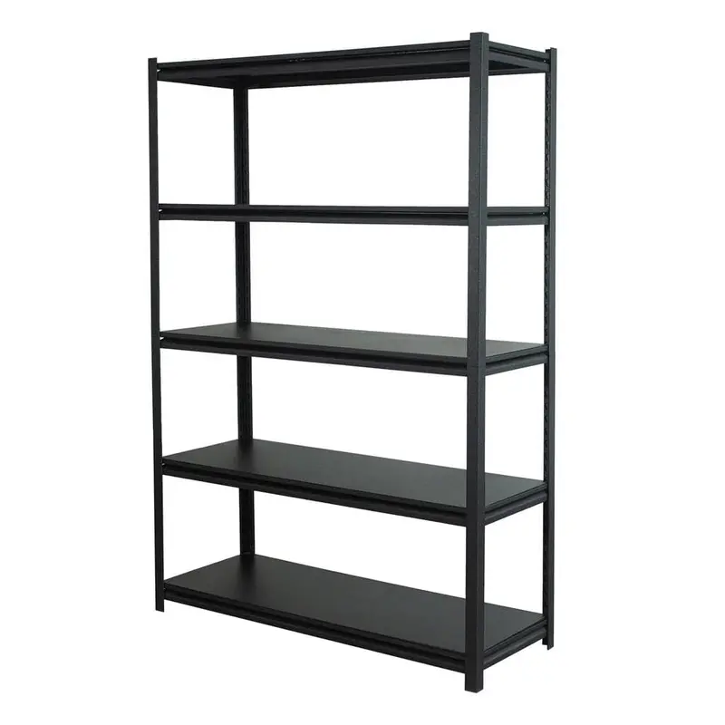 5-Tier Metal Storage Shelf – Adjustable Heavy-Duty Bookshelf For Living Room, Garage, Or Office 1