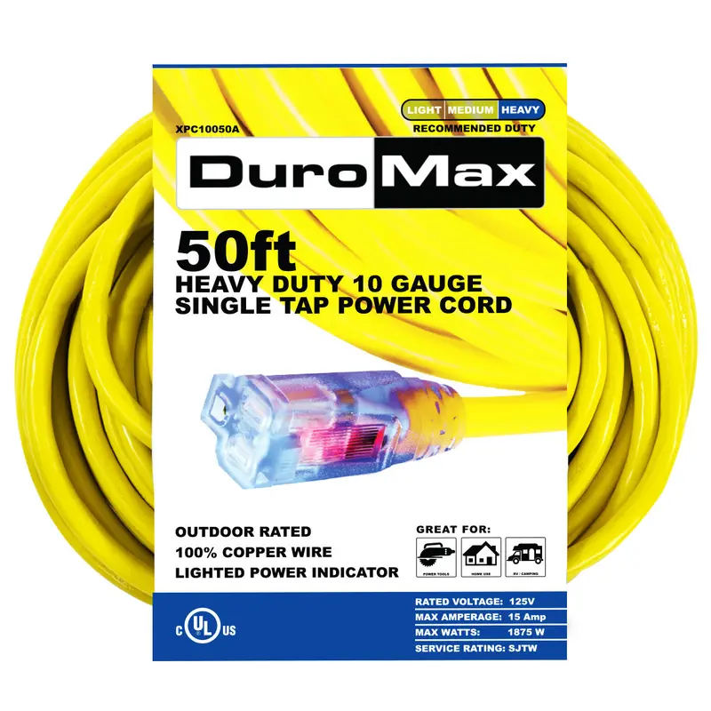 50-Foot 10-Gauge Single-Tap Outdoor Power Extension Cord 1