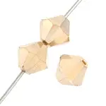 6Mm Golden Flare Czech Crystal Rondell Beads – Preciosa 451-69-302 (36 Pcs) 1