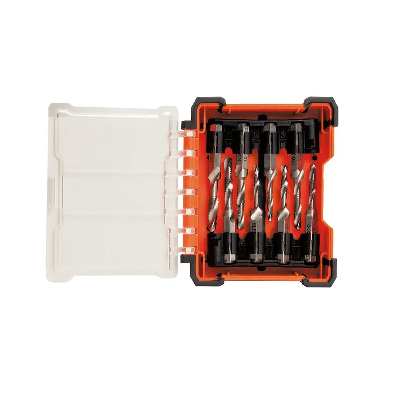 8-Piece Drill Tap Tool Set – Precision Threading Kit For Metal And Plastic Applications 1
