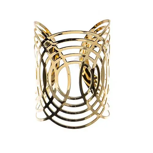 8Cm Wide Artisan Cuff Bracelet Featuring Swirling Motifs 1