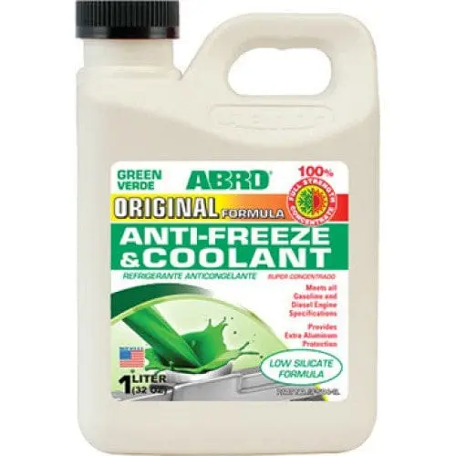 Abro 100% Ethylene Glycol Antifreeze & Coolant – Pre-Mixed, Long-Life Formula, 1-Gallon (3.78L) Af-504-1L 1