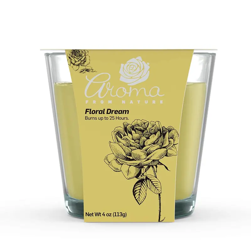 Airecare Floral Dream Double-Wick Aromatherapy Candle – Soy-Based, Long-Lasting Scented Home Fragrance 1