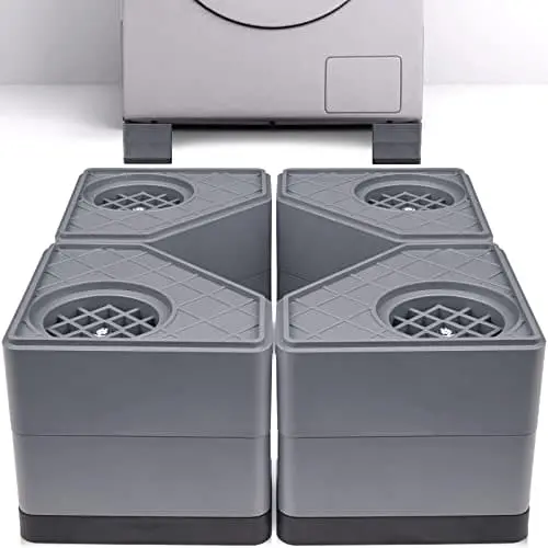 Anti-Vibration Rubber Pads For Washing Machines – Double-Height Shock-Absorbing Feet For Noise Reduction 1