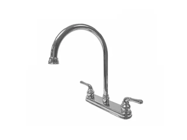 Aquarius Two-Handle Kitchen Sink Mixer – Chrome Temperature-Controlled Faucet, Model F0504503301-Cp 1