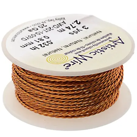 Artistic Twisted Wire Spool – 3 Yards, 20 Gauge 1