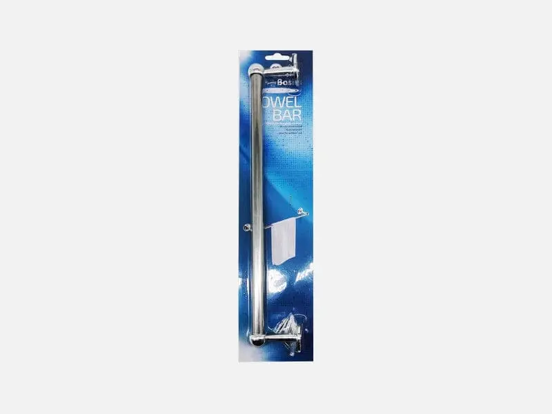 Bath To The Basics 16-Inch Chrome Towel Bar – Sleek & Functional Bathroom Accessory 1
