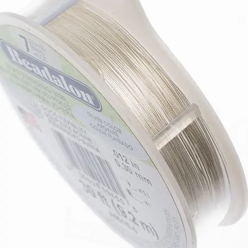 Beadalon 0.012-Inch 7-Strand Silver Stringing Wire – 30 Feet 1