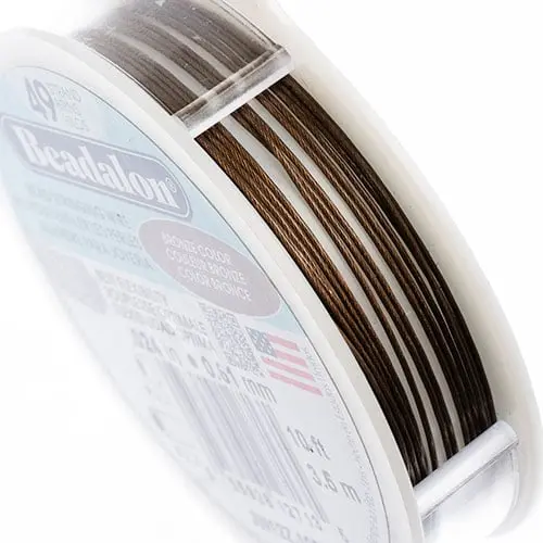 Beadalon 0.024-Inch 49-Strand Bronze Stainless Steel Jewelry Wire – 10 Feet 1