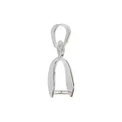 Beadalon 22Mm Silver-Plated Pinch Bails (4-Pack) 1