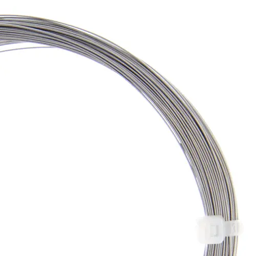 Beadalon 316L Stainless Steel Half-Round Wire, 22 Gauge, 15 Meters (49.2 Feet) 1
