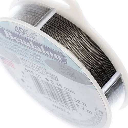 Beadalon 49-Strand Stringing Wire – 30 Ft, Bright 1
