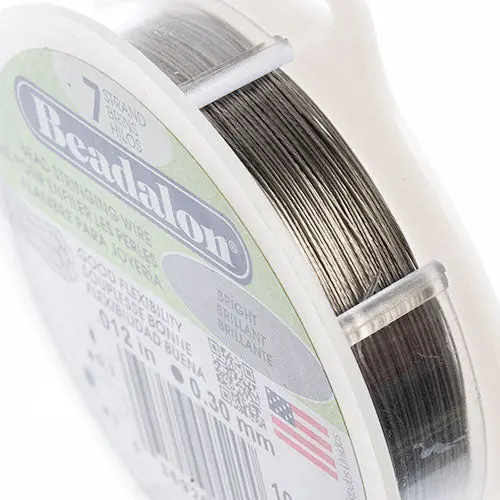 Beadalon 7-Strand Beading Wire – 0.012 In, 100 Ft, Bright 1