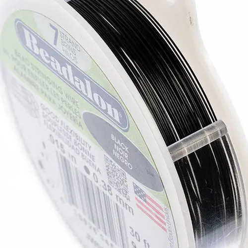 Beadalon Black 7-Strand Beading Wire – 0.015 In, 30 Ft 1