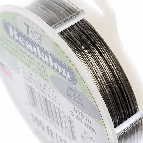 Beadalon Bright 7-Strand Beading Wire – 0.018 In, 100 Ft 1