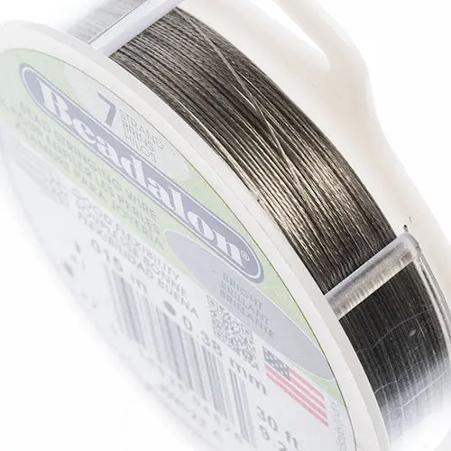 Beadalon Bright 7-Strand Stringing Wire – 0.015 In, 30 Ft 1