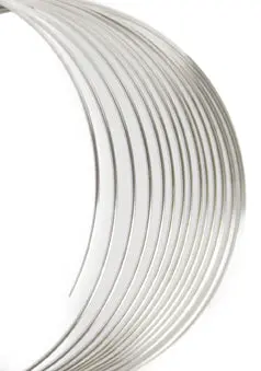 Beadalon Compact Memory Wire Bracelet – 0.25 Oz, 1.75–2.25 In, High-Shine Finish 1