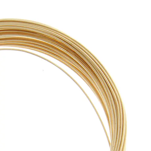 Beadalon German-Style Gold Round Wire, 22 Gauge, 10 Meters (32.8 Feet) 1