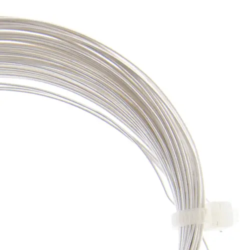 Beadalon German-Style Silver Round Wire, 24 Gauge, 12 Meters (39.4 Feet) 1