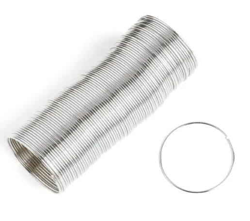 Beadalon Memory Wire Ring – 0.5 Oz, 0.75–0.84 In, Silver-Plated 1